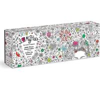 Galison Coloriage Puzzle panoramique Fleurs dans les cheveux 1000 pièces