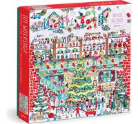 Galison Foil Puzzle Michael Storrings Atelier de jouets de Noël 500 pièces