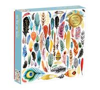 Galison Puzzle Mudpuppy Feathers – 500 pièces foil – Multicolore