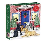 Galison Mudpuppy 735356882 Christmas Cottage Square Boxed 1000 Piece Puzzle