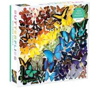 GALISON Puzzle carré arc-en-ciel papillons 500 pièces