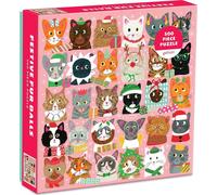 GALISON Puzzle carré Chats à Noël 500 pièces