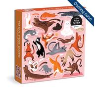 GALISON Puzzle carré Yoga pour chats 500 pièces