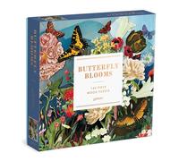 Galison Puzzle en bois Jardin des papillons 144 pièces