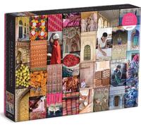 GALISON Puzzle Patterns of India : un voyage à travers les couleurs, les textiles et la vivacité du Rajasthan 1000 pièces