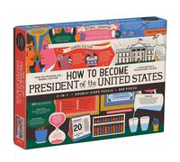 GALISON Puzzle réversible Comment devenir président des États-Unis 500 pièces