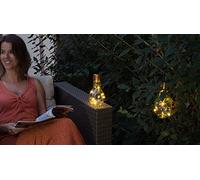 Galix 3417 Lampe de Table Solaire, Verre, Transparent