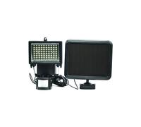 Galix Projecteur solaire éclairant 650 lm, détection 8m, 80 LED, 3 modes, câble 5m entre spot et panneau