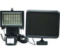 GALIX Spot solaire tres éclairant avec détecteur de présence - 80 LED - Noir