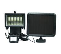 GALIX Spot solaire très éclairant avec détecteur de présence - 80 LED - Noir