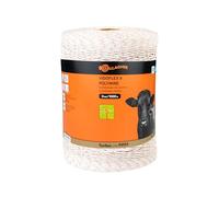 Gallagher - Vidoflex 9 TurboLine Plus (blanc, 1000 mètre) - Conducteurs de clôture électrique - Fil synthétique