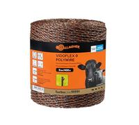 Gallagher - Vidoflex 9 TurboLine Plus (terra, 400 mètre) - Conducteurs de clôture électrique - Fil synthétique