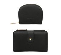Coffret Cadeau Portefeuille et Porte-cartes Femme Gallantry Noir Noir