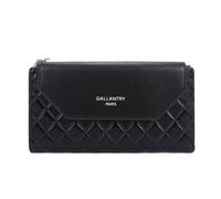Gallantry - Portefeuille Femme Longue Tri-pli Pu Cuir Matelassé - Noir