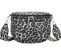 Gallantry, sac à hanche pour femme avec motif léopard, gris