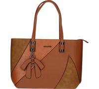 Sac cabas avec imprimé serpent et suédine Gallantry Marron Marron