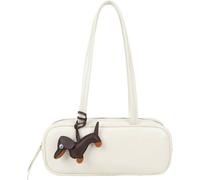 Gallantry, sac Cabas pour femme bicolore avec nœud décoratif, blanc