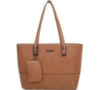 Gallantry, sac femme à motifs géométriques avec pochette déco amovible, marron