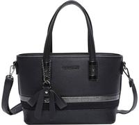 Gallantry, sac femme avec nœud et lanière en imitation cuir de serpent, noir