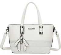 Gallantry, sac pour femme avec nœud et lanière en imitation cuir de serpent, blanc