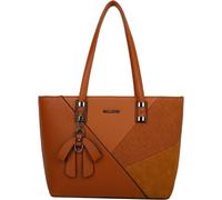 Gallantry, sac shopper femme avec nœud et motif géométrique, marron