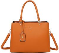 Gallantry, shopper femme avec fermeture florale en métal, marron