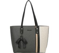 Gallantry, shopper femme avec monogramme imprimé et nœud décoratif, noir
