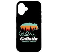 Gallatin National Forest Campings Summer Bear Family Coque pour iPhone 16