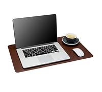 Gallaway Leather Sous-main de bureau, sous-main de bureau, taille moyenne 61 x 35,6 cm, marron foncé, tapis pour dessus de bureaux, prêt à offrir en cuir synthétique, (DeskPad-BR-MED)