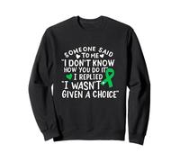 Gallbladder Chemo à Ruban Vert pour la Sensibilisation au Cancer Sweatshirt