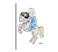 Gallery of Innovative Art Tableau Décoration Murale 30x40cm - Aries - Impression sur Toile Tendue sur 2cm Châssis en Bois - Déco Salon Contemporain - Design par Virgola