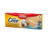 Galletas Cuetara Wafer Coco Barquillos Rellena De Crema De Coco 150gr