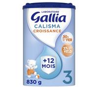 Gallia Calisma Croissance 3e Âge Lait en Poudre de Croissance Dès 12 Mois 830 g