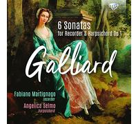 Galliard : 6 Sonates pour flûte à bec et clavecin Op.1 – Edel