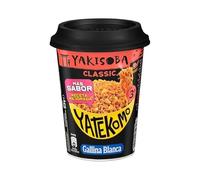 Gallina Blanca Yakisoba Classic, Nouilles Orientales en Gobelet, 93g, Saveur Nature, Plat Instantané pack 4 unites