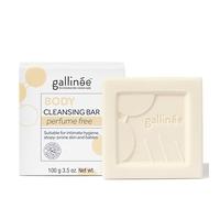 Gallinée - Pain Lavant Sans Parfum - Sans savon et Aux Prébiotiques & Acide Lactique - Multi-usage comme Savon intime femme ou Nettoyant visage - Testé Dermatologiquement & Fabriqué en France - 100 g