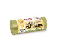 Gallo, 15 sachets en plastique Recyclé, 100% Recycle, 53 x 68 cm, 30 litres, jaune transparent