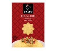 GALLO Couscous Moyen Mediano, Semoule de Blé Dur, 500g, Lot de 3 Boîtes, Prêt en 5 Minutes, Grain Détaché, 1,5kg Total