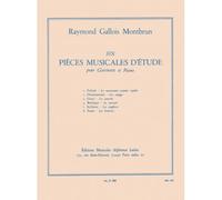 GALLOIS-montbrun R. - Six Pieces Musicales D'etudes Pour Clarinette & Piano