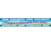 Gallopade Publishing Group Landforms: Earth's Amazing Face! Bulletin Board Bordures (9780635105813)