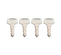 Galloparts 15248-63700 Lot de 4 clés d'allumage compatibles avec New Holland Tractor 1020 1025 1030 4055 4060 T1010 T1030 T1110 Compatible avec les générateurs Kubota SQ-1140 SQ-1200 SQ-31700 SQ-32 50