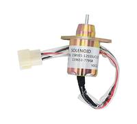 Galloparts M810324 SSD4804 Solénoïde d'arrêt de carburant M806808 117233-77932 119653-77950 129486-77952 1503ES12S5UC5S Compatible avec tracteur John Deere 4100 41111 5 102 3E 1025R Tondeuse 2500A