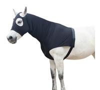 Gallopoff Capot de Cheval en Tissu Extensible avec Zip, Protège-épaule pour Cheval avec Couvre-Cou Élastique