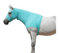 Gallopoff Capot de Cheval en Tissu Extensible avec Zip, Protège-épaule pour Cheval avec Couvre-Cou Élastique