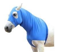Gallopoff Capuche slinky pour cheval avec fermeture éclair, capuche extensible en élasthanne pour protection de la crinière, housse respirante pour la préparation des spectacles, économiseur de