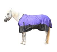 Gallopoff Couverture de pluie pour cheval indéchirable, imperméable, respirante et sans rembourrage (0 g), légère et confortable