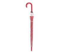 GALLOTTI Grand parapluie de pluie à ouverture automatique transparent, parapluie résistant de 82 cm de long, parapluie de pluie rayé Rosso
