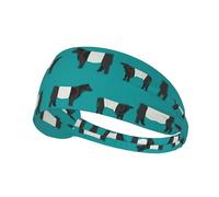 Galloway Bandeau élastique réglable Motif vache Idéal pour le football, la gym, le cyclisme