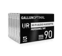 GALLUNOPTIMAL UR90 Cassettes Audio, pour 90 Min. Lot de 5 Cassettes vides.