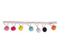 Rayher Galon de pompons décoratif 55853999 – 3 cm Ø – 2 m – couleurs assorties